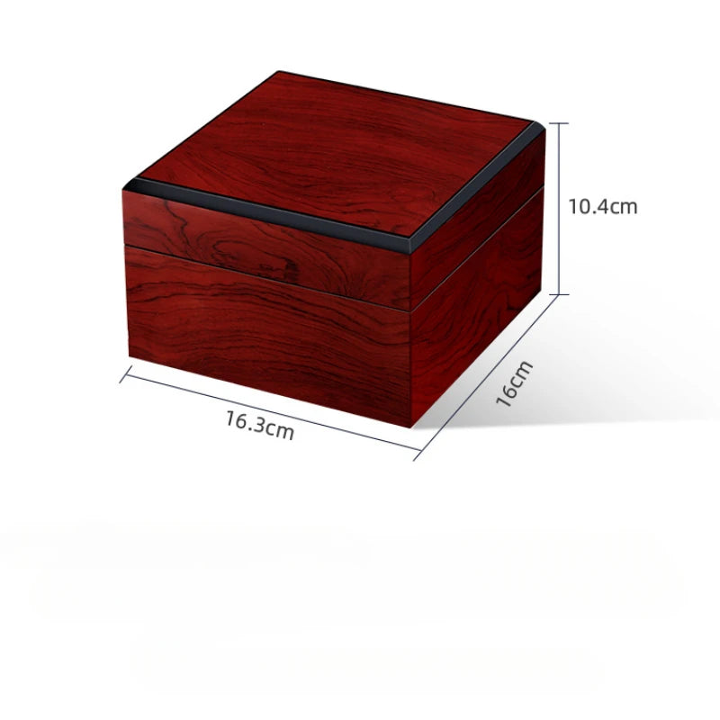 Luxury Black & Red Wooden Watch Box