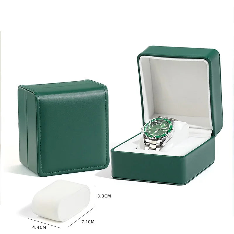 Vintage Travel Leather Watch Storage Box