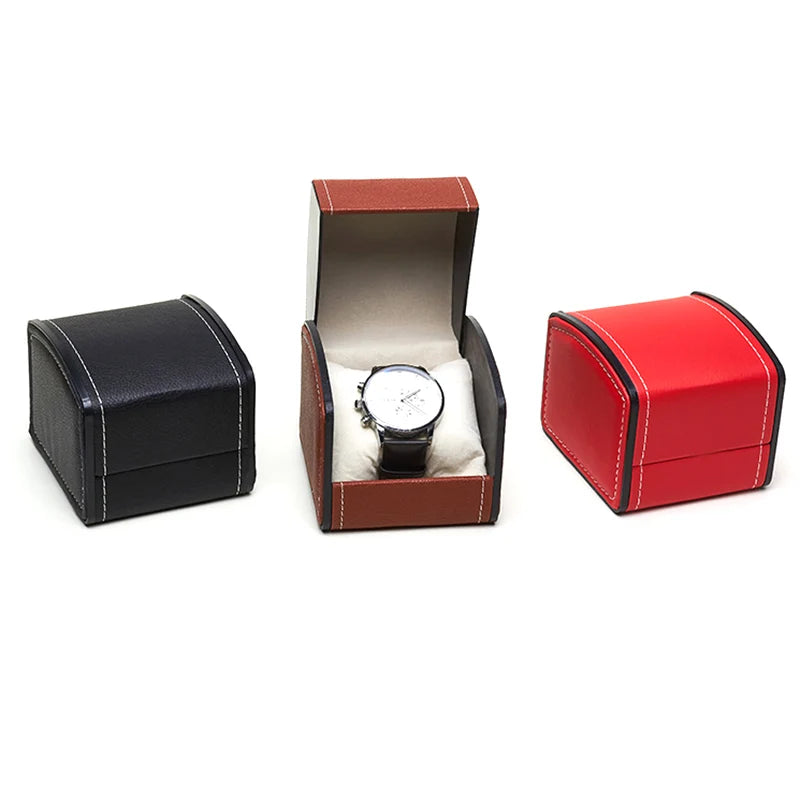 Vintage Travel Leather Watch Storage Box