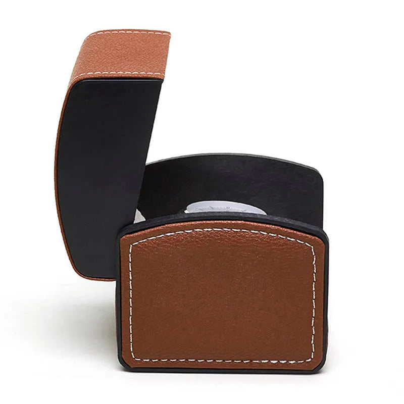 Vintage Travel Leather Watch Storage Box