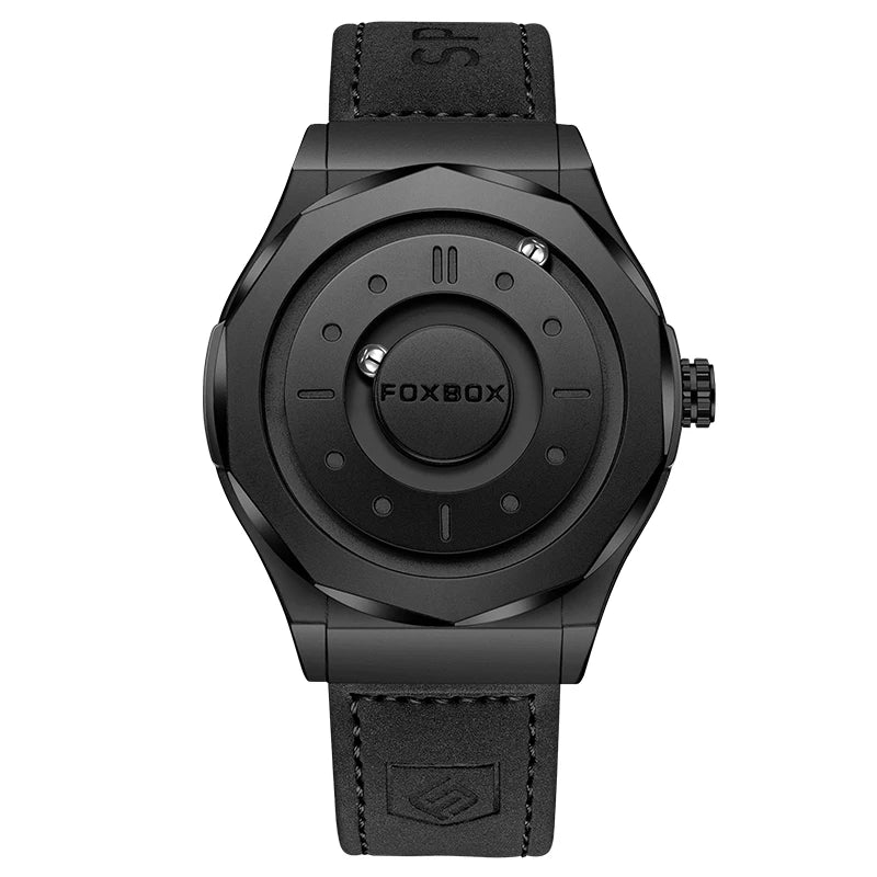 FOXBOX Men’s Luxury Quartz Watch – Scrolling Pointer Design
