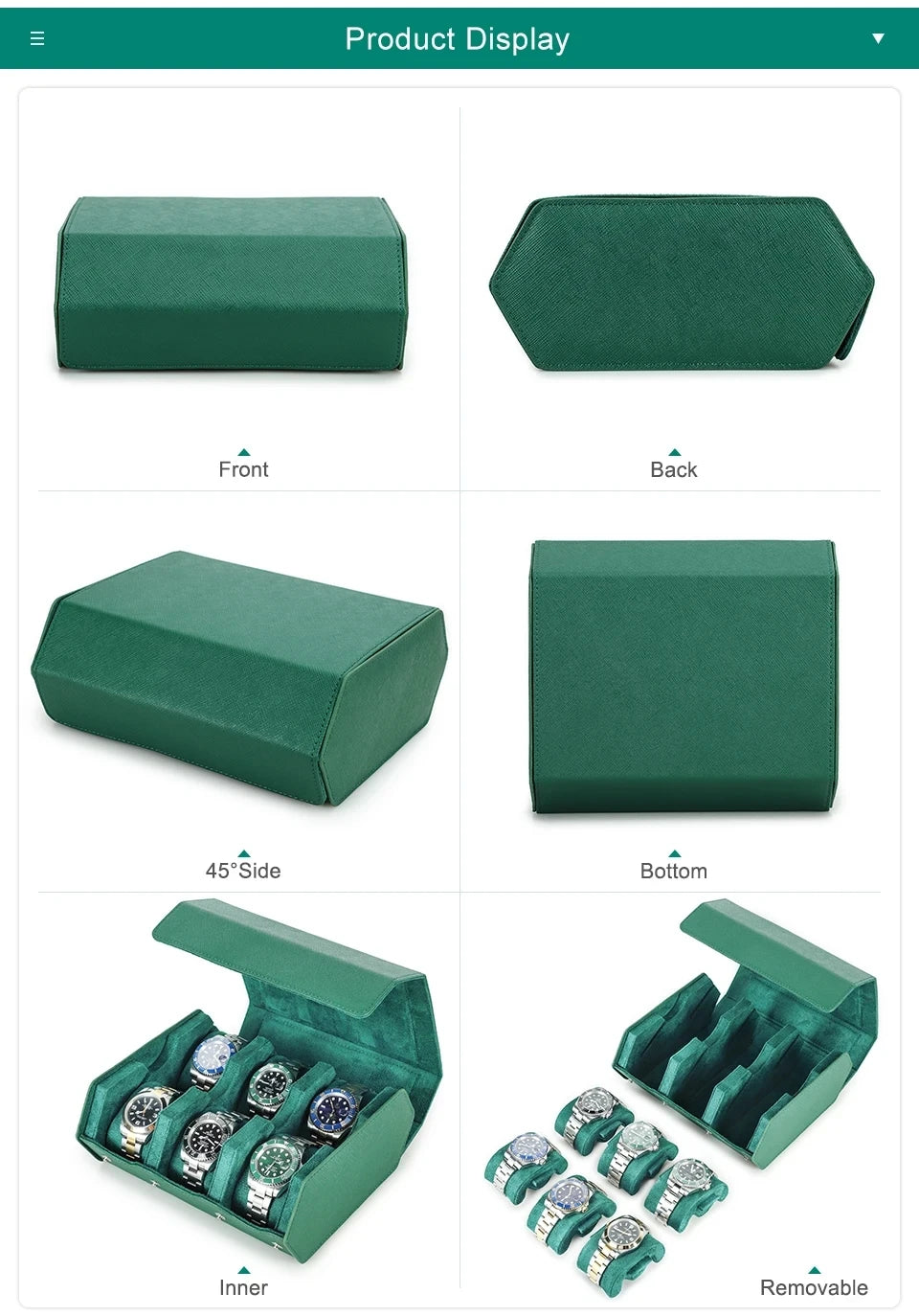 Premium Watch Roll Travel Organizer