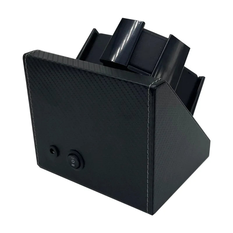 3-Slot Automatic Watch Winder – PU Leather Case