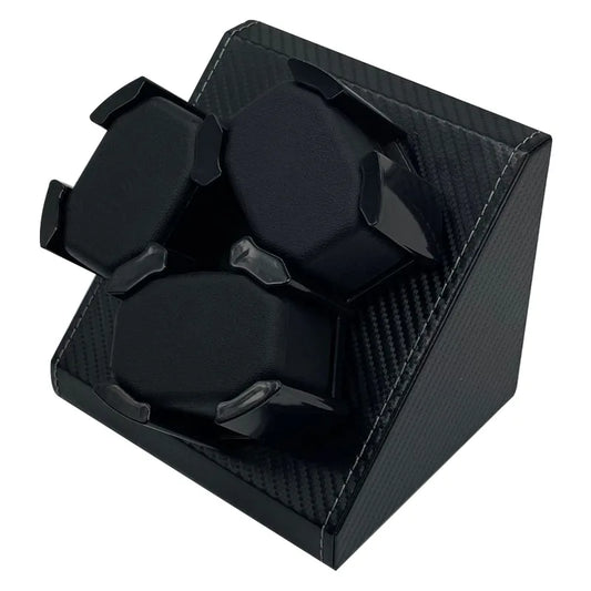 3-Slot Automatic Watch Winder – PU Leather Case