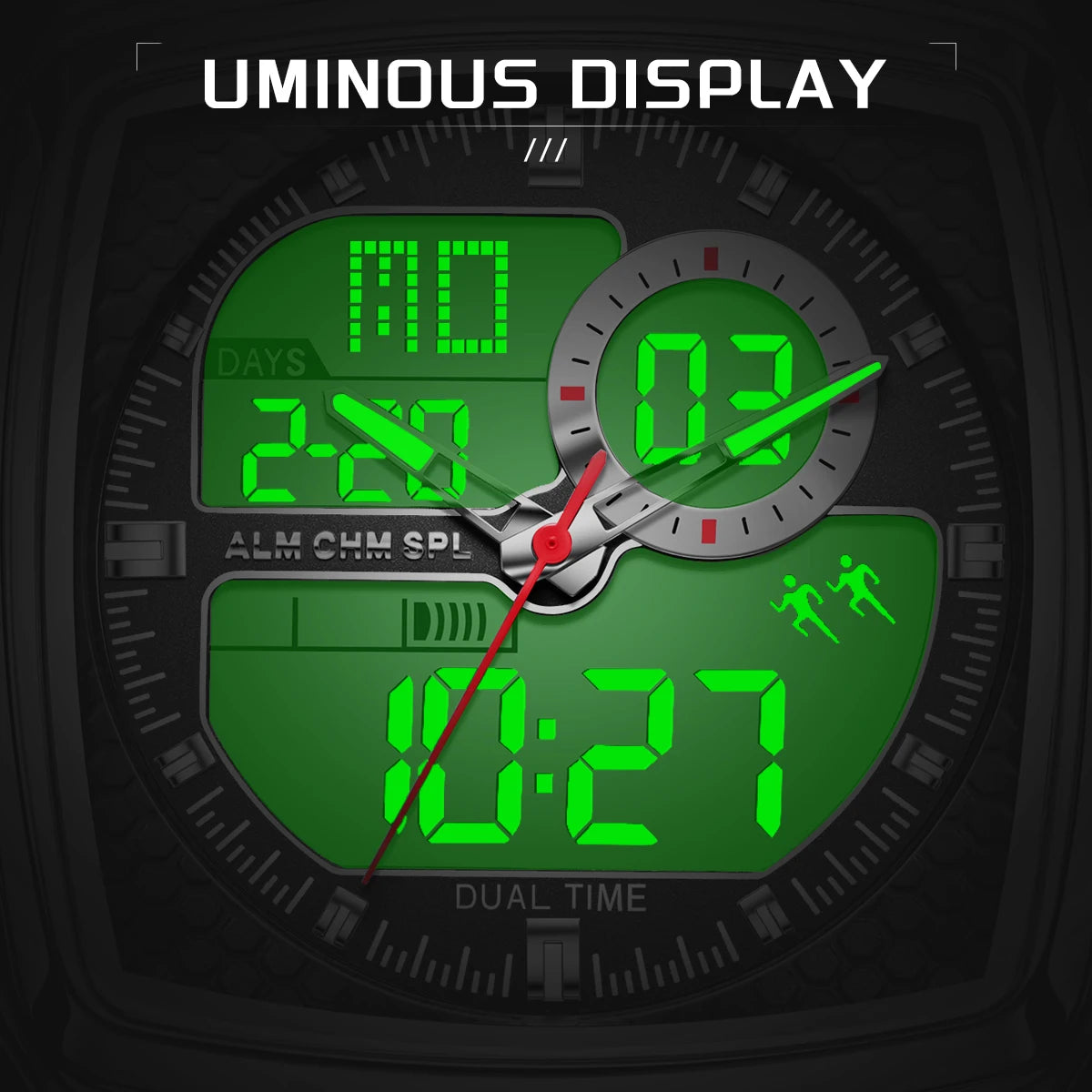 LIGE FOXBOX Men’s Luxury Digital Watch – Alarm & Chronograph