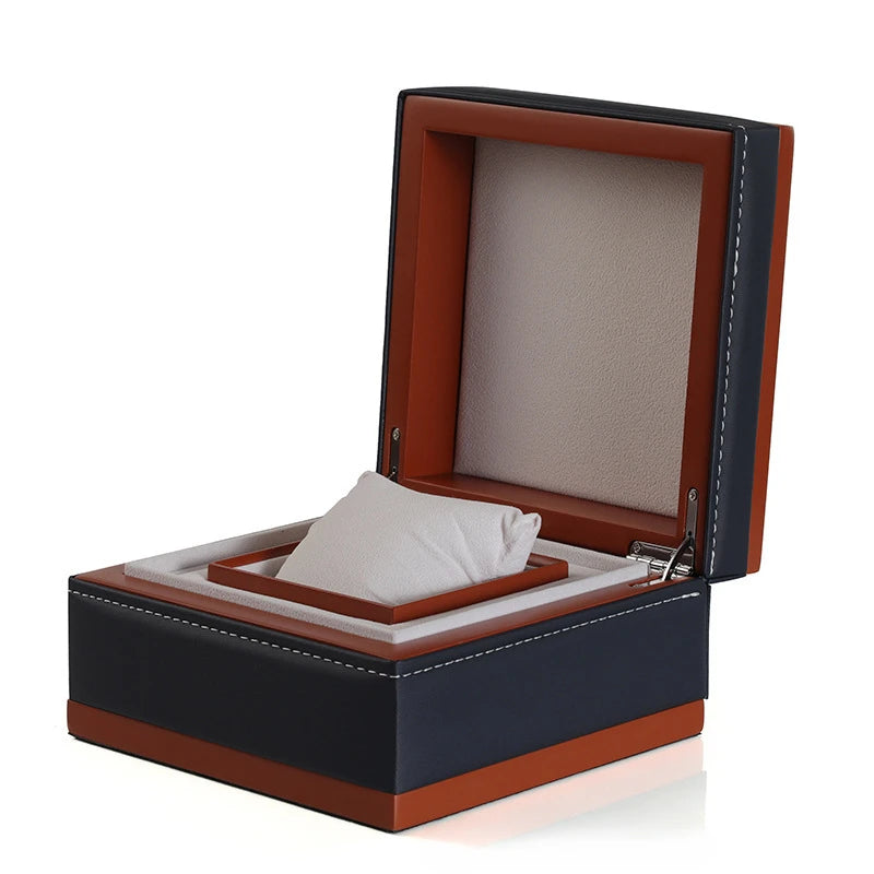 Luxury Black & Red Wooden Watch Box