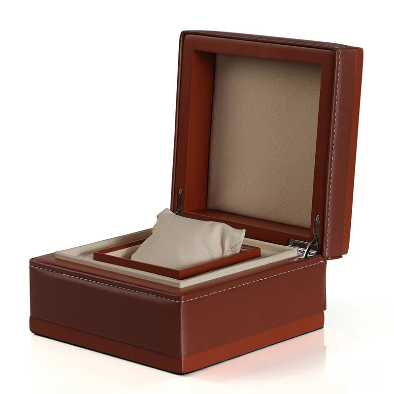 Luxury Black & Red Wooden Watch Box