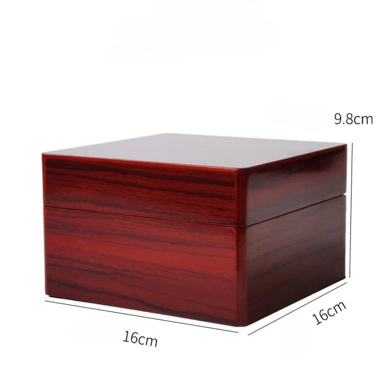 Luxury Black & Red Wooden Watch Box