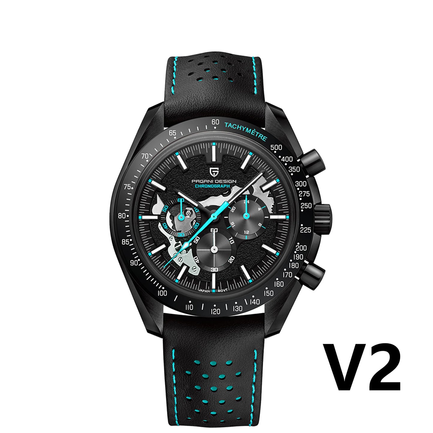 PAGANI DESIGN Men’s Skeleton Quartz Luxury Watch – Sapphire Glass