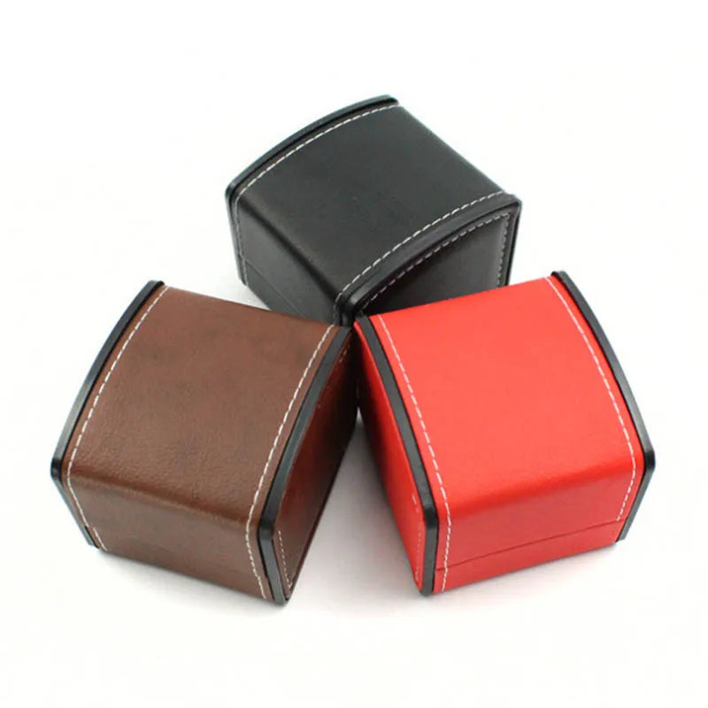 Vintage Travel Leather Watch Storage Box