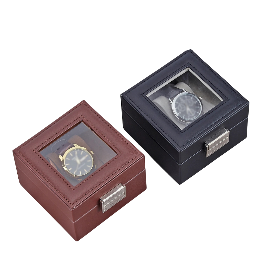 Watch Box ,  Watch Storage Watch Holder Organizer, Watch Display Case with Glass Lid